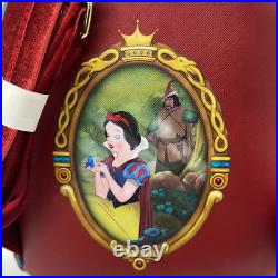 Loungefly Disney Snow White Villains Evil Queen Throne Red Backpack and Wallet