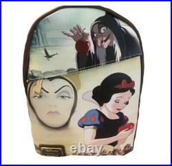 Loungefly Disney Snow White and Evil Queen Pink a la Mode Exclusive Backpack-NEW