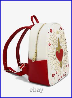 Loungefly Disney Snow White and Seven Dwarfs Evil Queen Heart Box Mini Backpack