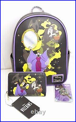 Loungefly Disney Snow White and the Seven Dwarfs Evil Queen and wallet