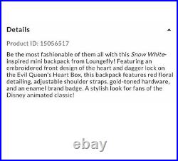 Loungefly Disney Snow White and the Seven Dwarves Heart Box Mini Backpack