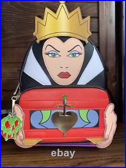 Loungefly Disney Villains Evil Queen Snow White Mini Backpack & Matching Wallet