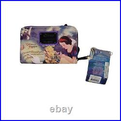 Loungefly Disney Villains Evil Queen Snow White Mini Holographic Backpack Wallet