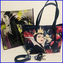 Loungefly Disney Villains Snow White Evil Queen Bag & Free Maleficent Tote Bag