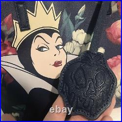 Loungefly Disney Villains Snow White Evil Queen Bag & Free Maleficent Tote Bag