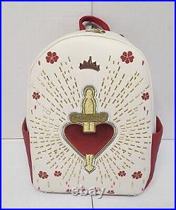 Loungefly Disney Villains Snow White Evil Queen Heart Dagger Mini Backpack