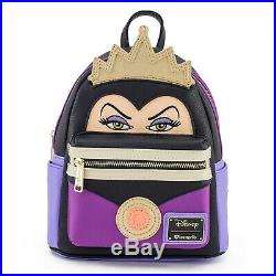 Loungefly Disney Villains Snow White Evil Queen Mini Backpack & Wallet NWT