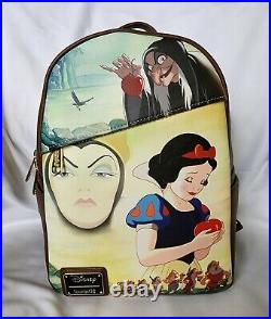 Loungefly Mini Backpack Disney Snow White Seven Dwarfs DEC NWT Pink a la Mode