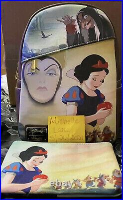 Loungefly Nwt Dec Snow White/evil Queen Backpack With Coin Purse