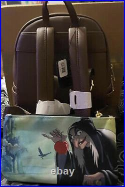 Loungefly Nwt Dec Snow White/evil Queen Backpack With Coin Purse