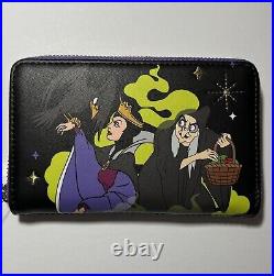 Loungefly Snow White And The 7 Dwarf's Evil Queen Mini Backpack & Wallet Set NWT