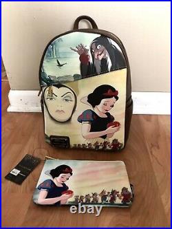 Loungefly Snow White DEC mini backpack and pouch SET