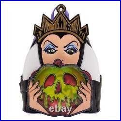 Loungefly Snow White Evil Queen Lenticular Apple Mini Backpack + Wallet New