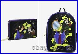 Loungefly Snow White Evil Queen Old Hag Mini Backpack + Wallet New