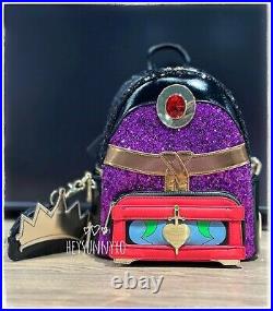 Loungefly Snow White and the Seven Dwarfs Evil Queen Sequined Mini Backpack