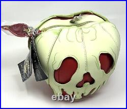 Loungefly Stitch Shoppe Snow White Glow In The Dark Apple Crossbody Bag + Pin
