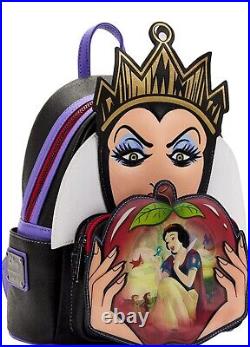 Loungefly Villian's? Evil queen 3D apple changing scene mini backpack&CHARM