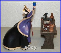 Mint! Rare! WDCC Snow White Evil Queen & Raven NOW BEGINS THY MAGIC SPELL
