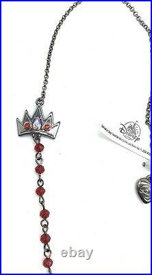 NEW Betsey Johnson Disney Parks Snow White Poison Apple Evil Queen Necklace NWT
