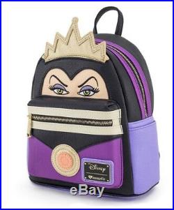 NEW WITH TAGS! Disney Loungefly Snow White Evil Queen Mini Faux Leather Backpack