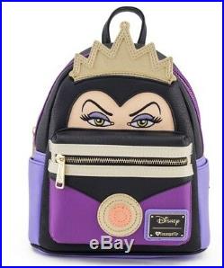 NEW WITH TAGS! Disney Loungefly Snow White Evil Queen Mini Faux Leather Backpack