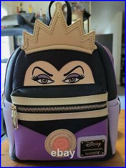 NWOT Evil Queen Disney Loungefly Mini Backpack With Matching Wallet