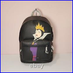 NWT CC042 Disney X Coach West Backpack With Evil Queen Motif Snow White Villains