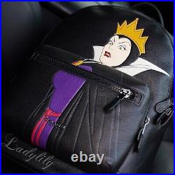 NWT Coach CC042 Disney West Backpack Black Evil Queen Motif Snow White Villains