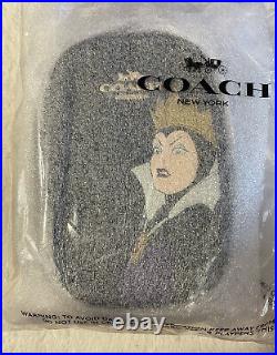 NWT Coach Disney X Coach Eva Phone Leather Crossbody Evil Queen Motif