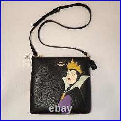 NWT Coach X Disney CC154 Evil Queen Motif Rowan File Crossbody Bag