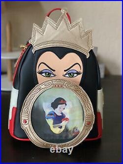 NWT Funkon 2021 Virtual Con Loungefly Snow White Evil Queen Mini Backpack