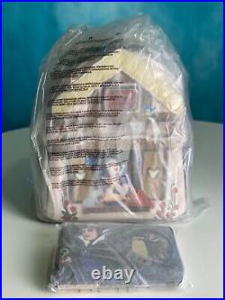 NWT Loungefly DISNEY Snow White backpack AND Evil Queen Villian wallet Exculsive
