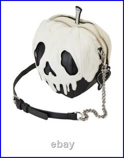 NWT Loungefly Disney Stitch Shoppe Black Poison Apple Crossbody Bag Evil Queen