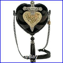 NWT Mary Frances Disney Snow White Evil Queen Heart Dagger Purse Bag