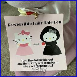 NWT Rare Sanrio Hello Kitty 12 Reversible Evil Queen Snow White Plush Doll
