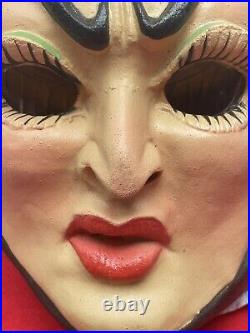 New 1981 Wicked Evil Queen Latex Halloween Mask By Cesar Snow White Character