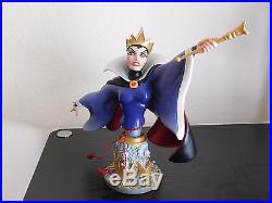 New Disney Grand Jester Evil Queen Bust LE 3000 Snow White Wicked Witch NIB