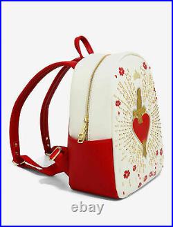 New Disney Loungefly Snow White Heart Box Mini Backpack Evil Queen Seven Dwarves