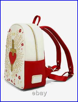 New Disney Loungefly Snow White Heart Box Mini Backpack Evil Queen Seven Dwarves