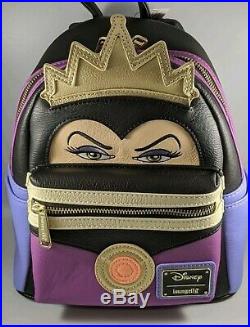New Evil Queen Snow White and the Seven Dwarves Disney Loungefly Mini Backpack
