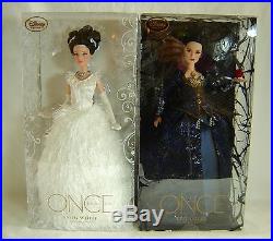 Once Upon a Time SIGNED Doll Set Snow White Evil Queen LE Disney 2015 D23 Expo