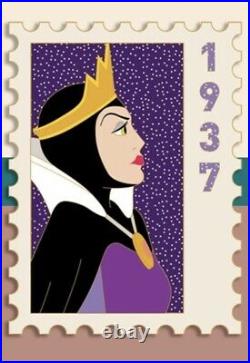 Preorder Disney DEC The Evil Queen Stamp Pin Snow White Villain Pins LE 250