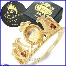 Presale Disney Villains Snow White Evil Queen Gold Ring Jewelry Japan Limited