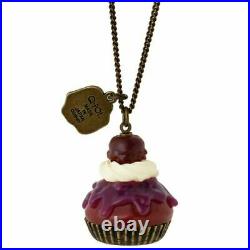 Q-pot. × Disney Snow White Evil Queen Poison Apple Cake Necklace free shipping
