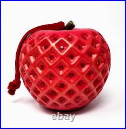 RARE Disney EVIL QUEEN'S Red Poison Apple Ornament In HEART BOX Snow White