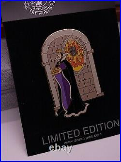 RARE Disney Jumbo Pin Evil Queen with Mirror LE 500 Pin # 97165