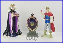 RARE Disney Snow White Hawthorne Village Porcelain Figures Prince Evil Queen