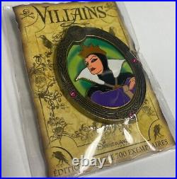 RARE LE DLRP Paris Disney Pin? Villain Snow White Evil Queen Magic Mirror Framed