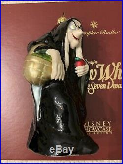 Radko Showcase Disney Snow White The Hag, Evil Queen, Mirror #1258 BONUS Apple