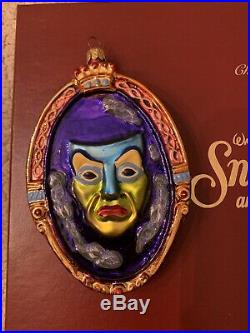 Radko Showcase Disney Snow White The Hag, Evil Queen, Mirror #1258 BONUS Apple